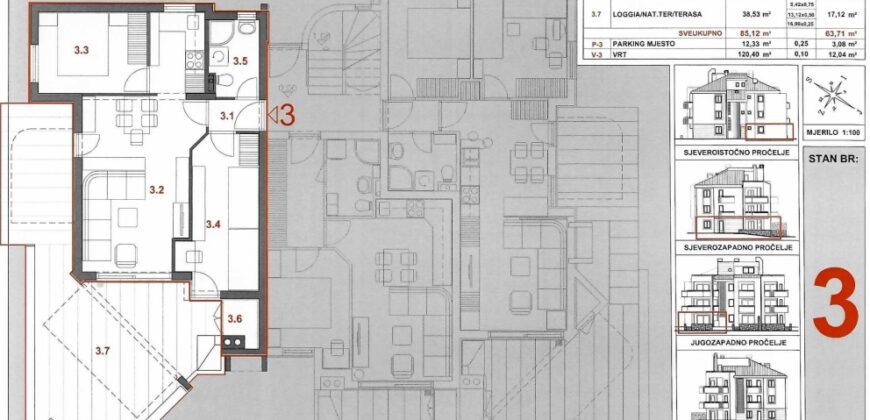 Wohnung mit großem Garten H123, Novalja