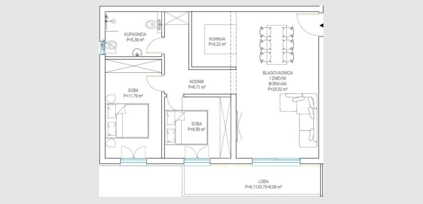 Wohnung HF1040 – Zadar, Bokanjac